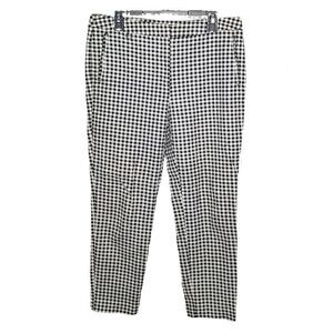 Adrianna Papell Trousers Black and White Plaid Size 12